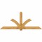 Ekena Millwork Redmond Rough Sawn Timber Gable Bracket, Western Red Cedar, 96"W x 40"H x 4"D x 6"F, 10/12 Pitch GBW096X40X0406RED00RWR - alternate 1